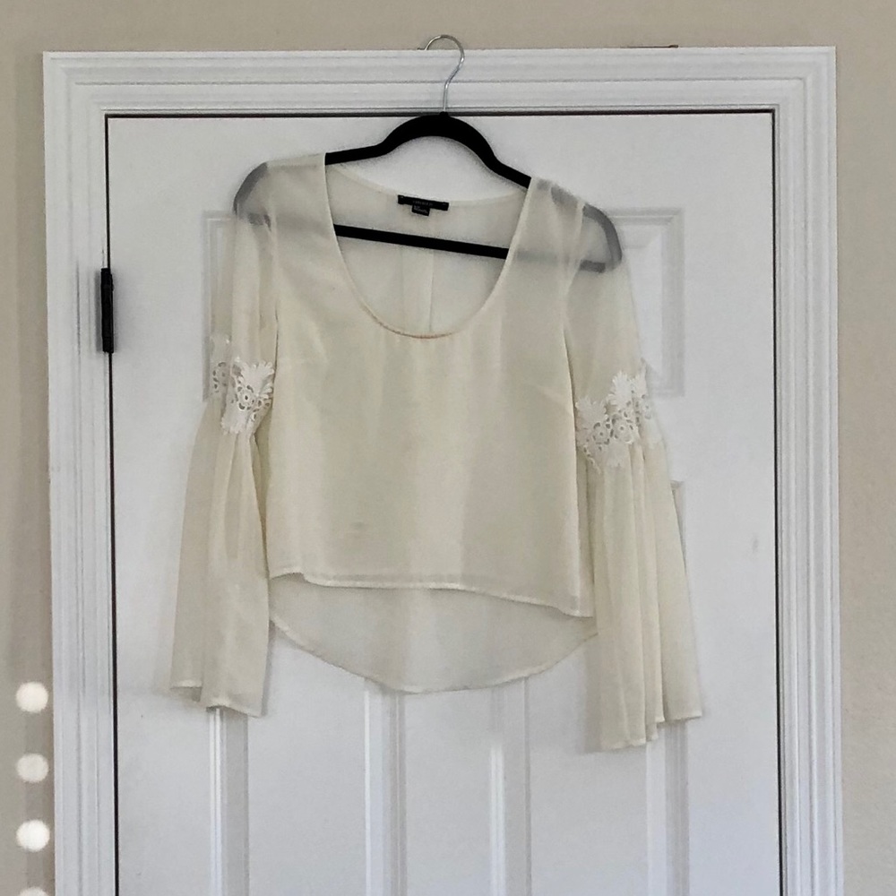 F21 Cream blouse - Picture 1 of 3